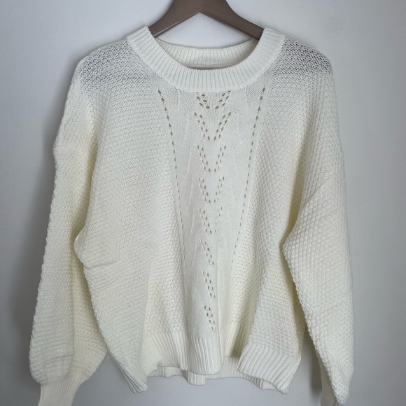 SHEIN NWT size S cream sweater - Picture 2 of 6
